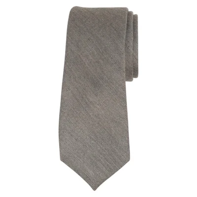 BAR III Mens Slim Tie Gray Dunbar Solid Micro Woven 2.5 Modern Skinny Necktie - Image 1 of 4