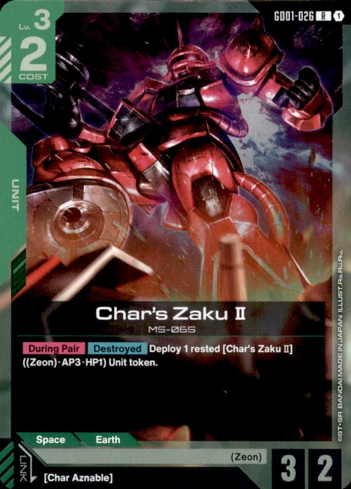 Gundam GD026 Char´s Zaku II - Rare - Bild 1 von 1