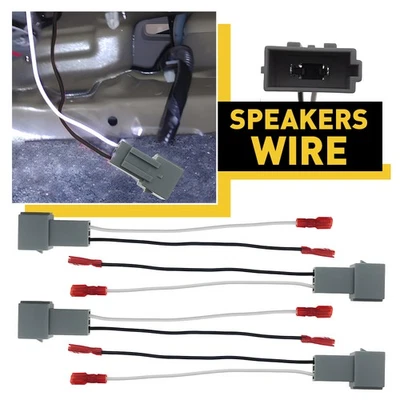 Adaptador de cable arnés de altavoz de puerta delantera 4x trasera para Ford Victoria Crown 1992-97 Foto 1 de 4