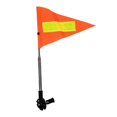 Orange Bike Safety Flag,Bike Flags with Pole for Safety Bicycle Safety - Image 1 of 4