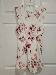 Mameluco Bongo Floral Elegante Sin Mangas Correa Ancha Cremallera Blanco L **Leer** - Imagen 1 de 15