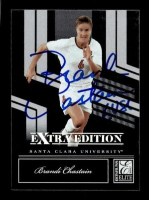 BRANDI CHASTAIN SIGNED 2007 DONRUSS ELITE EXTRA EDITION #81 - SANTA CLARA AUTO - Image 1 of 2