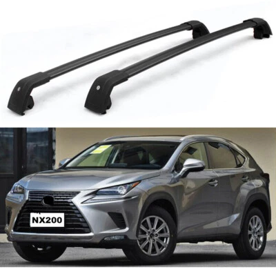 Barra transversal de techo bloqueable 2 piezas para Lexus NX NX200 NX300h 2015+ Foto 1 de 4