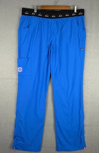 Koi Lite Scrub Pants Womens XL Tall 38x33 Blue Slim Fit Stretch Nurse Vet 14955 - Picture 1 of 9