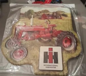 International Harvester Farmall Tractor Die Cut Metal Sign Man Cave Garage Sign - Picture 1 of 1
