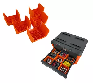 Klein Tools MODbox Three Drawer Toolbox Compatible Small Battery Nesting Bin - Picture 1 of 18