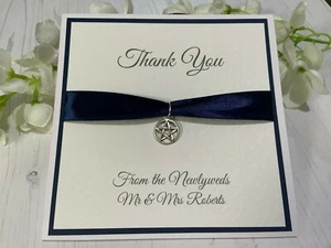 Thank You Cards - Pentagram Charm - Pack of 5 - Navy - Other Colours Available - Picture 1 of 1