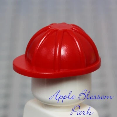 NEW Lego City Minifig Red HARD HAT - Construction Worker Cap Head Helmet Gear - Image 1 of 3