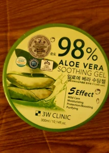 3W CLINIC 98% ALOE VERA SOOTHING GEL 5 EFFECT NATURAL CARE - Picture 1 of 3