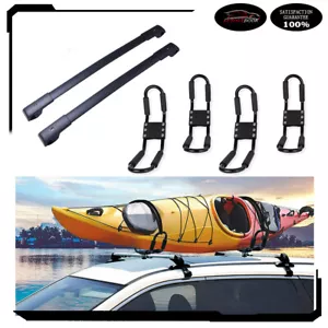 For 2014-2019 Subaru Forester set Roof Racks 2pcs Cross Bar cargo + 2pcs kayak - Picture 1 of 1
