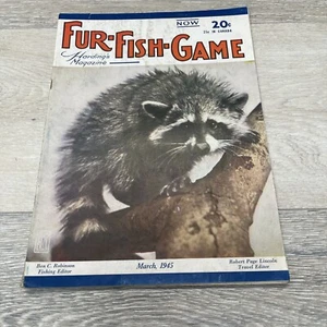 Fur Fish Game Hardings Magazine March 1945 - Picture 1 of 14