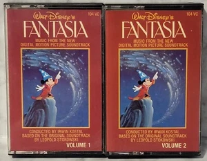 Walt Disney s Fantasia 1982 Banda Sonora 2 Juego de Cassette Usado Nuevo Digital - Imagen 1 de 5