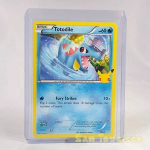 Carta promozionale McDonalds 25° anniversario Pokémon GCC - Totodile 18/25 non olografia 2021 - Foto 1 di 2