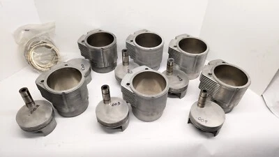 Подходящие поршни и цилиндры Porsche 930 Turbo Mahle 97P12 - 97ZN1 - набор из 6 - Изображение 1 из 4