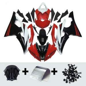 Red Black White Fairing Kit Yamaha YZF-R6 2008-2016 09 10 12 14 15 ABS Body Kit - Picture 1 of 9