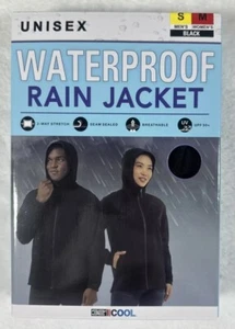 Giacca antipioggia impermeabile 32 gradi cool unisex UPF 50+, nero, uomo S/donna M - Foto 1 di 4
