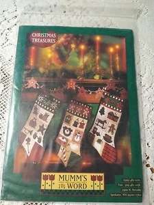 Mumm's The Word Christmas Treasures Quilt Pattern Stockings Garland Debbie Mumm - Picture 1 of 3