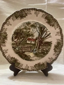 Johnson Brothers Dinner Plate Friendly Village "The Stone Wall"  10.5 England - Picture 1 of 2