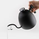 Ergonomically Designed Pourover Kettle with Wood Handle and Slender Nozzle