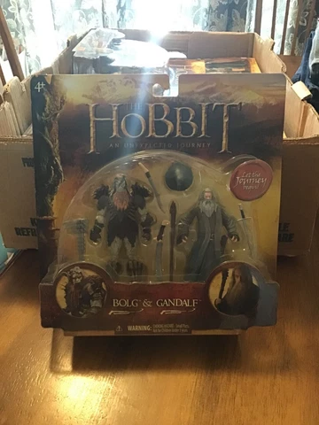 The Hobbit An Unexpected Journey BOLG & GANDALF 3.75 Inch Figures 2012 NIB Cover