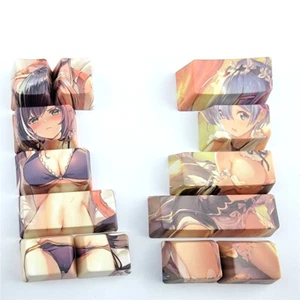 Anime Keycap Rem Genshin Impact 13 Keycaps PBT Dye-sub Custom made Cherry OEM  - Picture 1 of 11