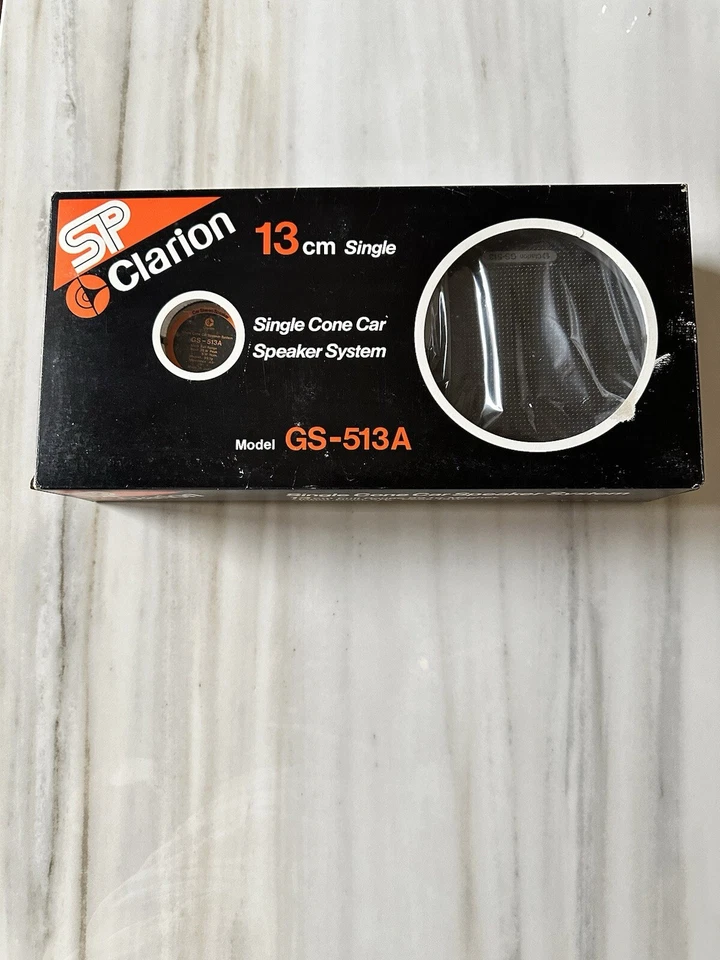 Vintage Clarion GS-513 A NOS Single Cone Car Speaker system  AMG SGS - Image 1 of 3