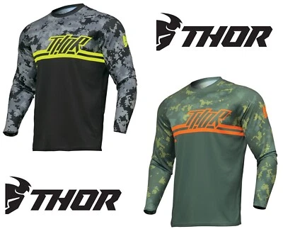 THOR Sector Digi MX Tops Motocross Motorbike Off-Road BMX Quad Dirt Bike  Jersey - Image 1 of 4