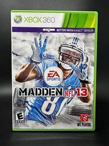 Madden NFL 13 (Microsoft Xbox 360) *CIB W/ INSERTS - TESTED* - Picture 1 of 4