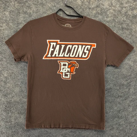 Bowling Green Falcons Shirt Mens Small Brown Orange College Football Casual Cover
