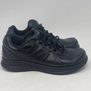 New Balance 577v1 Shoes Womens 9 B Black Leather Walking Comfort Lace Up - Picture 1 of 15