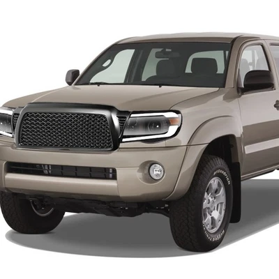 TLAPS For 2005-2011 Tacoma Blk LED Strip Projector Headlights A+Matte Mesh Grill Foto 1 de 4