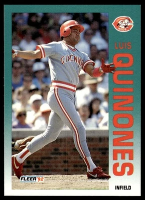 1992 FLEER LUIS QUINONES #417 CINCINNATI REDS 203 - Image 1 of 2