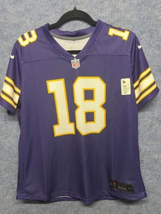 Nike NFL Minnesota Vikings #18 Jefferson Trikot Jersey WOMENS Größe L Lila - Bild 1 von 4