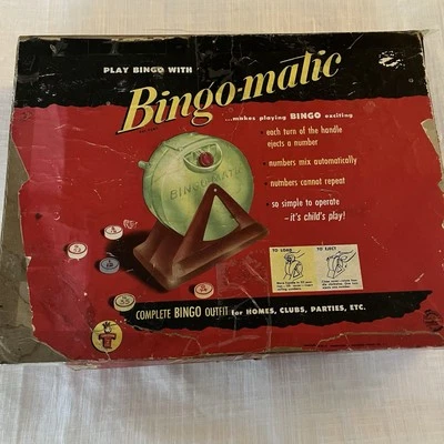Vintage 1954 Bingo-Matic Board Game by Transogram - Image 1 of 4