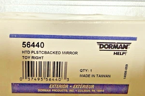 Espejo retrovisor derecho de vidrio NOS Dorman Toyota Camry 02-06 térmico - Imagen 1 de 3