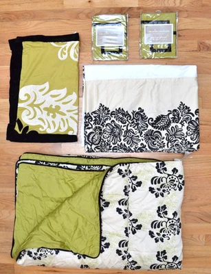 Cocalo Couture Harlow Twin 5 Pc Bedding Set Quilt BedSkirt Sham Valences (2) - Image 1 of 4