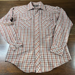 Vintage Western Pearl Snap Shirt JC Penny 15-34 AUTHENTIC WESTERN SHIRT - Bild 1 von 15