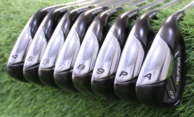 TaylorMade Burner 2.0 Iron Set 4-P + A (8 clubs) RH 85 R Flex Steel VERY GOOD - Image 1 of 4