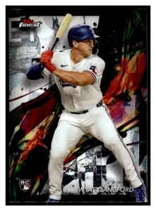2024 Finest 97 Wyatt Langford Texas Rangers Rookie - Bild 1 von 2