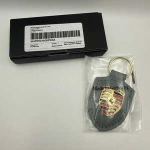 ✅ AUTHENTIC PORSCHE KEYCHAIN IN GREEN CREST KEY RING NEW IN BOX SEALED! - Picture 1 of 5