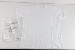 New Yeezy YZY Mens 3 US Large Blank Short Sleeve T-Shirt White Cotton USA Kanye - Picture 1 of 6