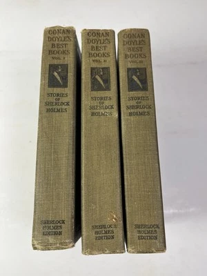 Conan Doyle's Best Books Volume I, II, III- Stories of Sherlock Holmes Foto 1 de 4