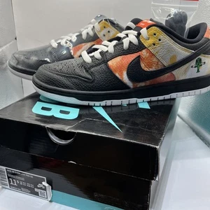 Size 11.5 - Nike Dunk SB Low Tie-Dye Raygun - Black Very Clean With Box & Laces - Picture 1 of 14