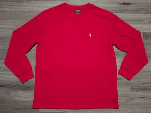 Polo Ralph Lauren Herren Rot Waffelstrick Thermo Langarm Shirt Gr. 2XL - Bild 1 von 8