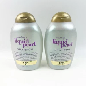 TWO One OGX Smoothing + Liquid Pearl Shampoo 13 oz ea New - Picture 1 of 2