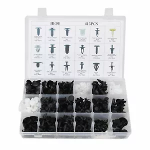 415Pcs 18 Size Car Push Type Retainer Panel Bumper Fastener Trim Clip Universal - Foto 1 di 7