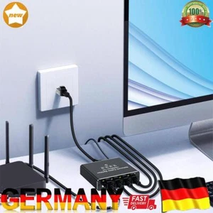 1 bis 4 Gigabit-Ethernet-Splitter mit USB-Stromkabel 1000 Mbit/s für Cat6/7/8-Ka - Photo 1/10