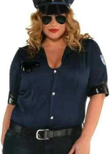 Sassy Police Top Adult Plus XXL - Picture 1 of 1