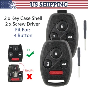 2 Para 2009 2010 2011 2012 2013 2014 2015 Honda Pilot Mando a Distancia Llavero Carcasa Estuche - Imagen 1 de 11