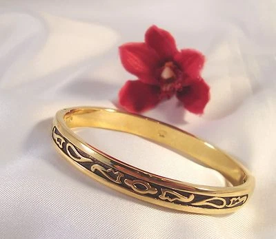 Pierre Lang Armreif vergoldet  Armschmuck mit Relief / Art. kk 787 - Bild 1 von 3